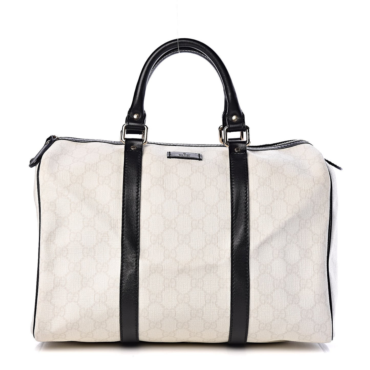 GG Plus Monogram Medium Joy Boston White Black