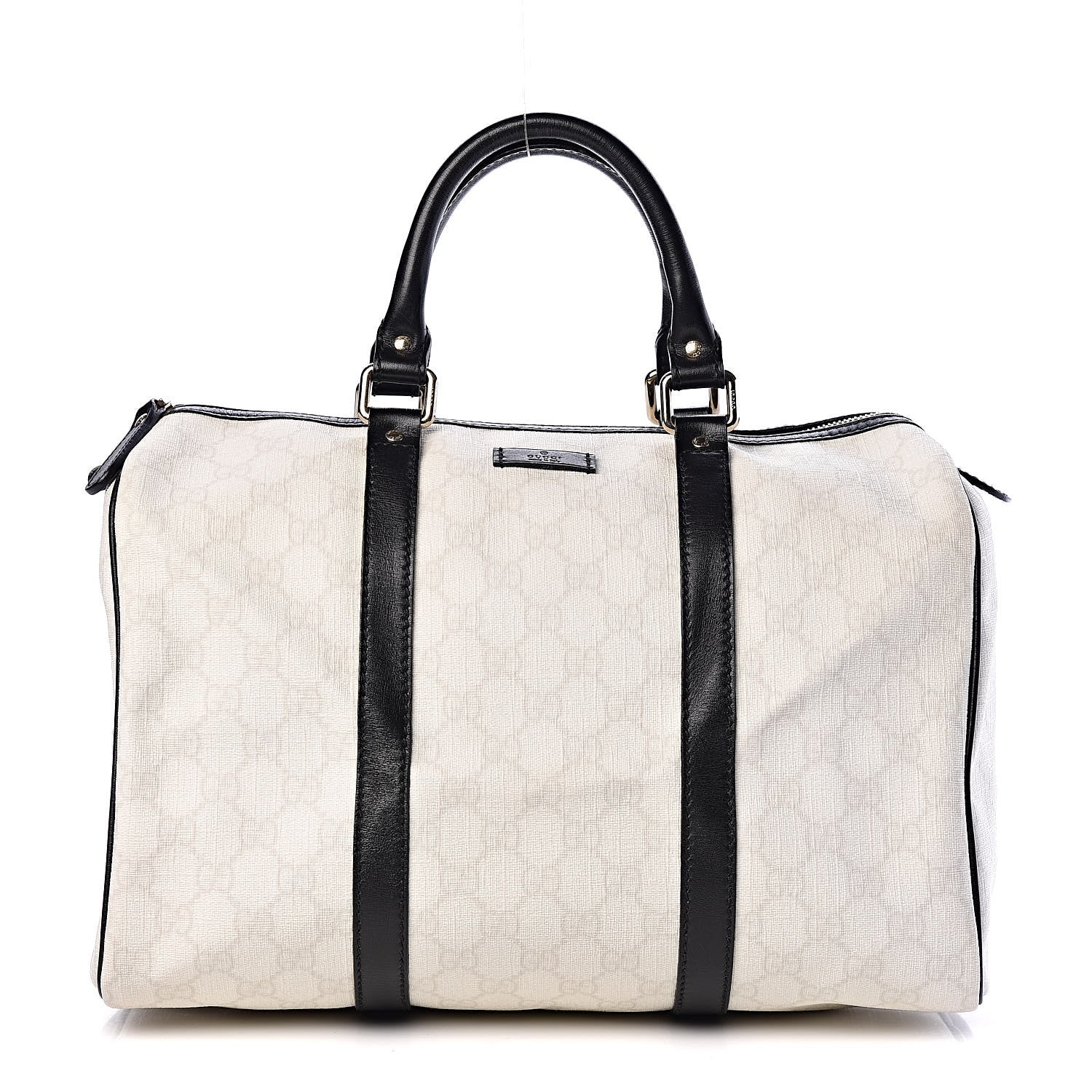 Gucci GG Plus Monogram Medium Joy Boston White Black 1 of 12