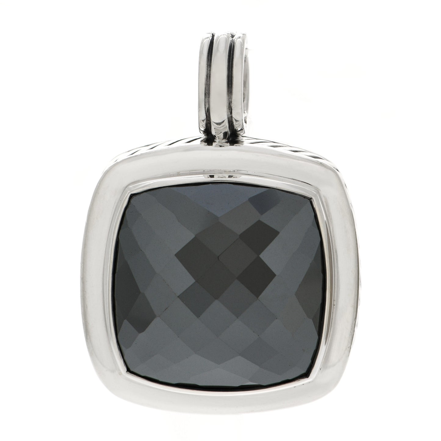 Sterling Silver Hematine 20mm Albion Enhancer Pendant