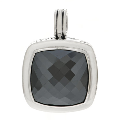 David Yurman Sterling Silver Hematine 20mm Albion Enhancer Pendant 1 of 3