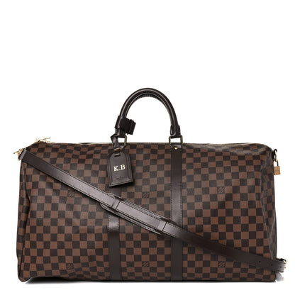 Louis Vuitton Damier Ebene Keepall Bandouliere 55 1 of 19