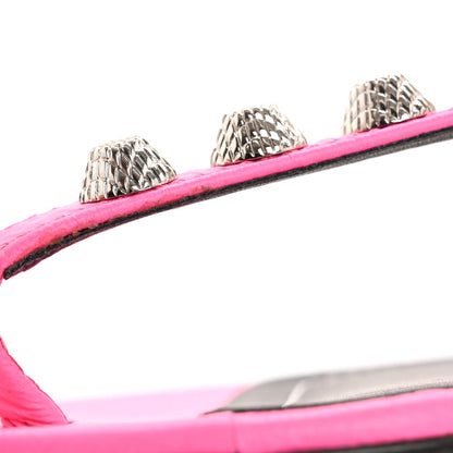 Balenciaga Agneau Arena Cagole Flat Thong Sandals 36.5 Rose Fluo 10 of 11