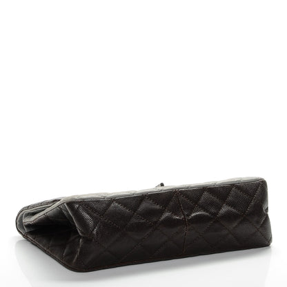 Chanel Caviar Iridescent Calfskin 2.55 Reissue 227 Flap Brown Grey 4 of 8