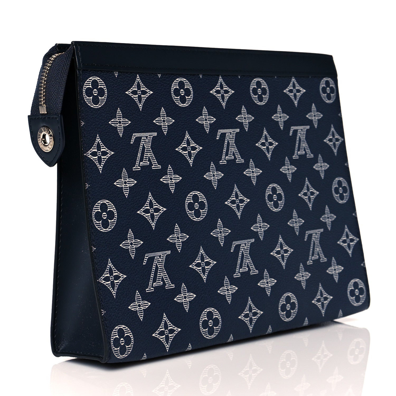 Louis Vuitton Savane Monogram Chapman Lion Pochette Voyage MM Ink 3 of 10
