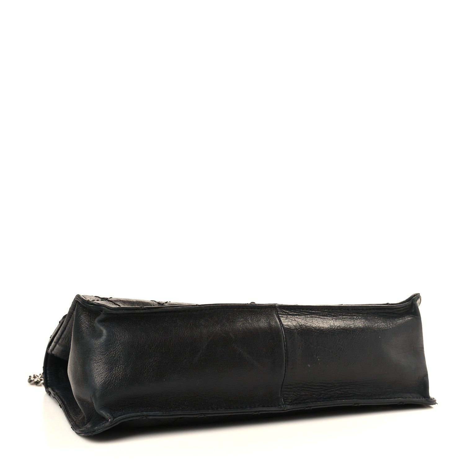 Chanel Calfskin CC Crave Reissue Crown Jumbo Flap Black 4 of 11
