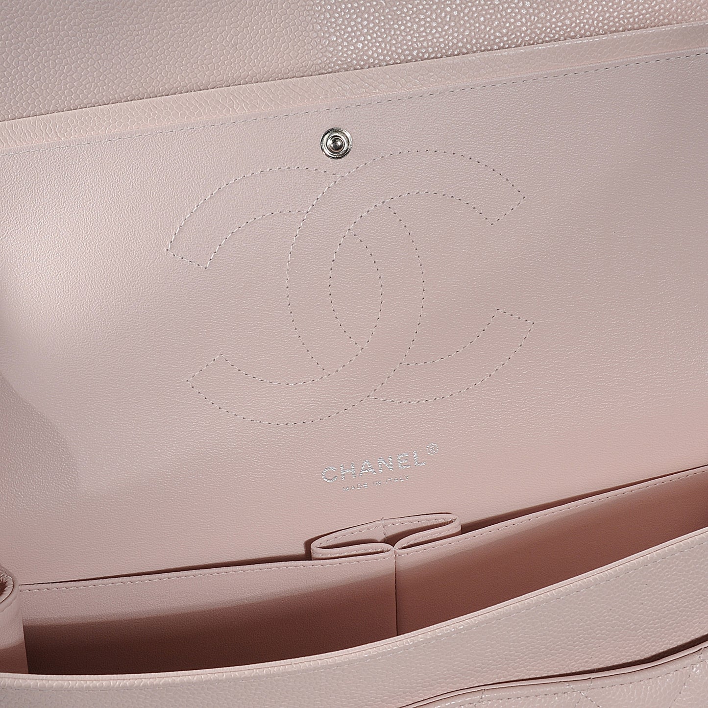 Caviar Jumbo Double Flap Pink