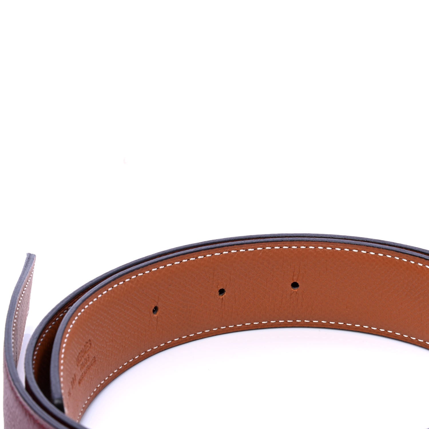 Hermes Epsom 32mm Belt Strap 80 Rouge H Gold 3 of 6