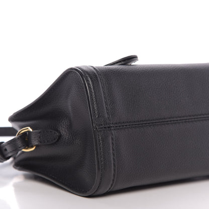 Alexander McQueen Pebbled Calfskin Mini Padlock Tote Black 6 of 10
