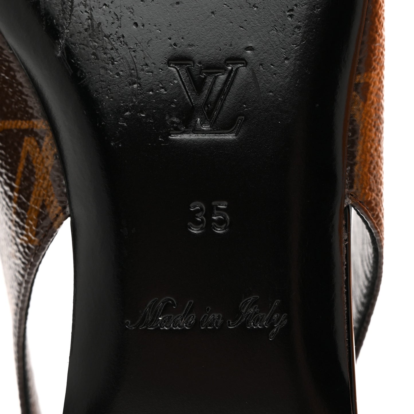 Patent Monogram Cherie Slingback Ballerina Flats 35