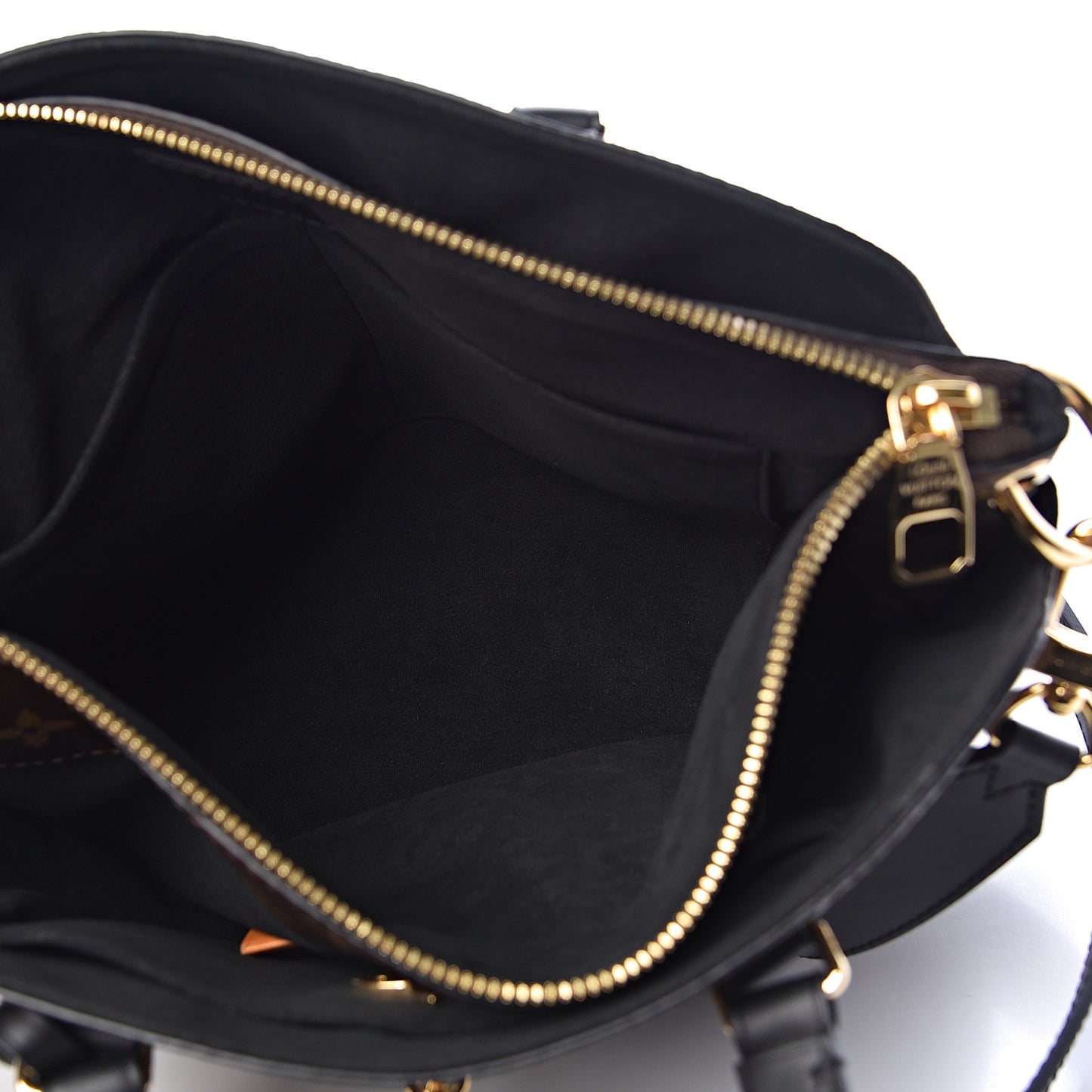 Monogram Flower Zipped Tote PM Black