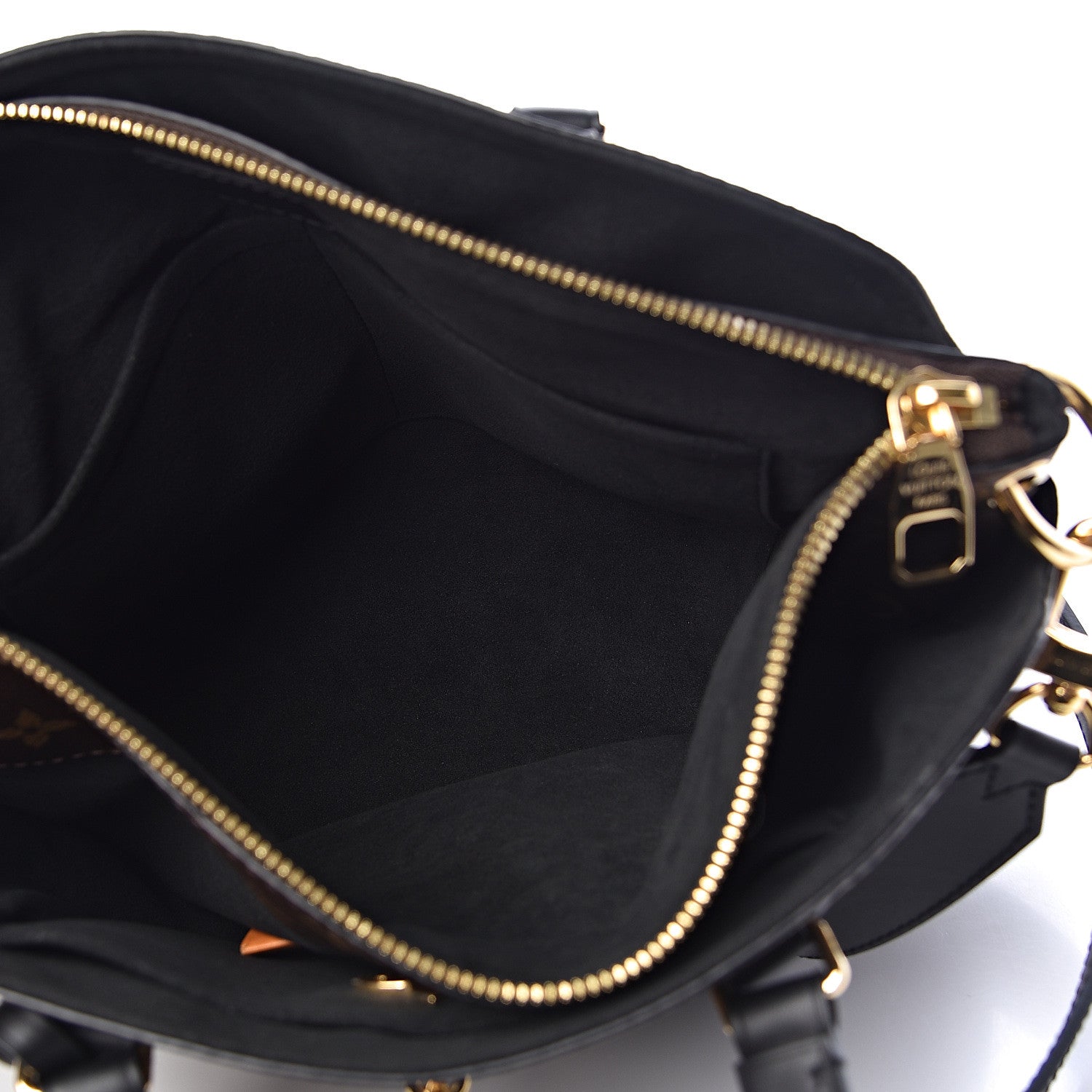 Louis Vuitton Monogram Flower Zipped Tote PM Black 5 of 13