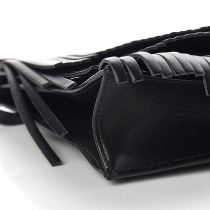 Proenza Schouler Calfskin Small Fringe Lunch Bag Black 5 of 12