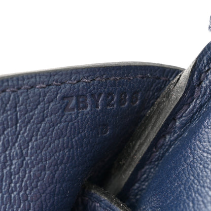 Hermes Togo Birkin 30 Bleu Encre 7 of 11