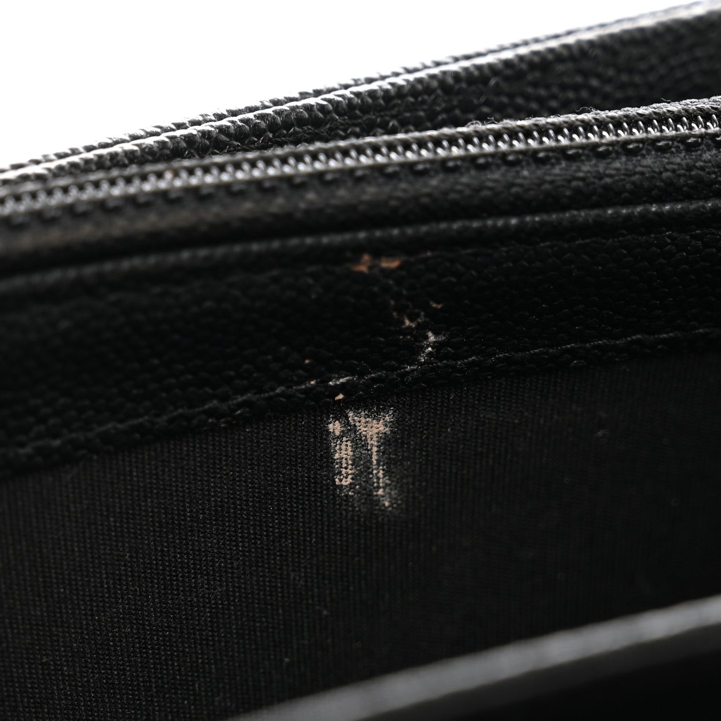 Caviar Quilted Mademoiselle Vintage Flap Wallet Black