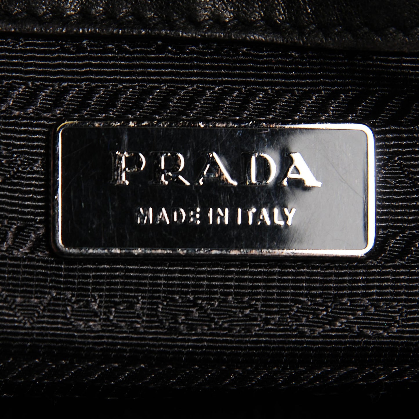 Tessuto Nylon Gaufre Shopping Satchel Black