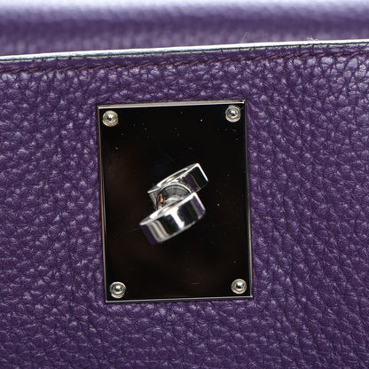 Hermes Taurillon Clemence Jypsiere 34 Ultraviolet 8 of 25