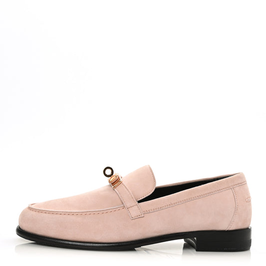 Suede Goatskin Womens Destin Loafer 37.5 Rose Opaline