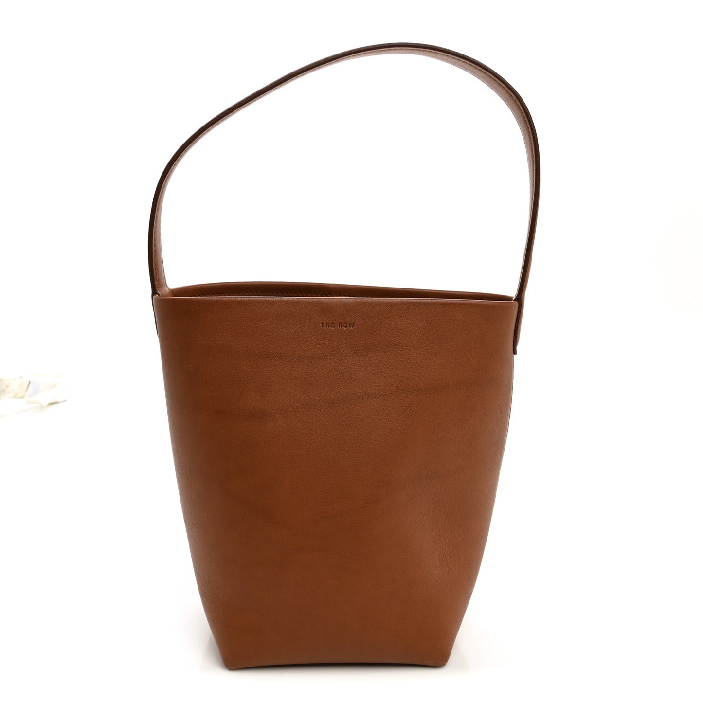 Polished Saddle Calfskin Small N/S Park Tote Dark Cuir