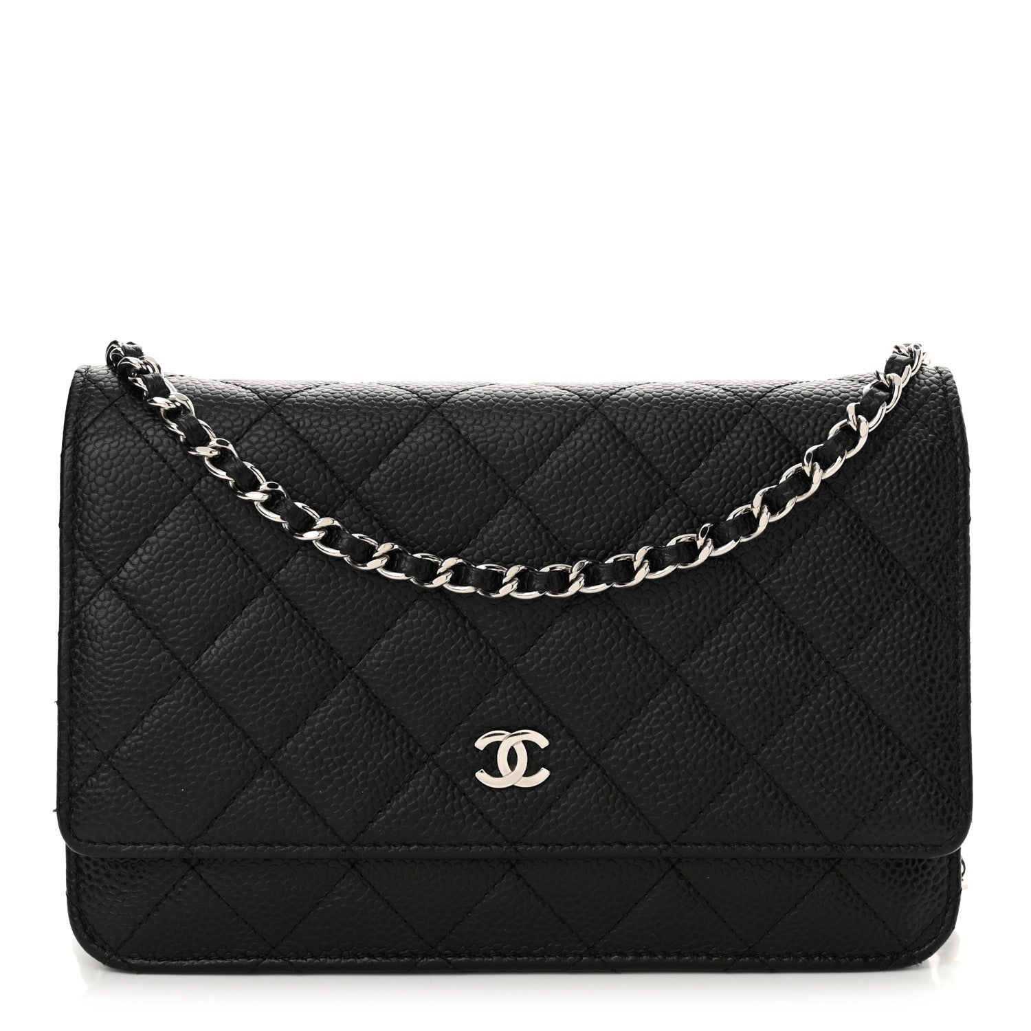 Chanel Caviar Quilted Wallet on Chain WOC Black 1 of 15