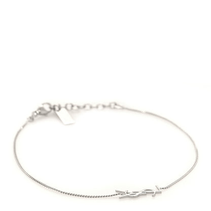 Saint Laurent Monogram Charm Bracelet L  Silver 1 of 4