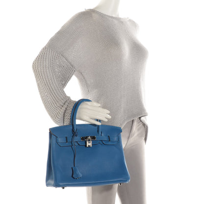 Hermes Taurillon Clemence Birkin 30 Mykonos 2 of 24