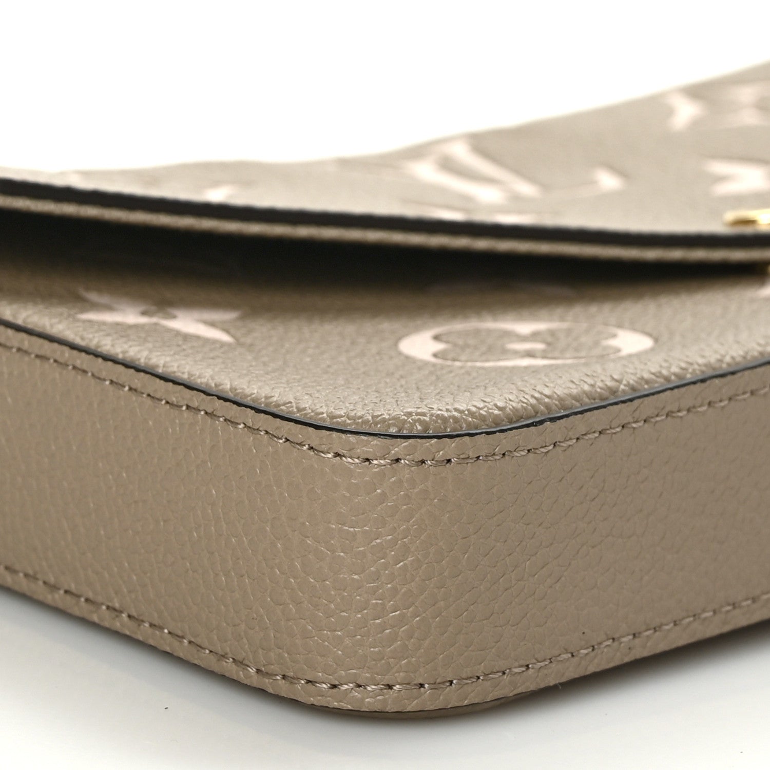 Louis Vuitton Empreinte Monogram Giant Felicie Pochette Tourterelle Creme 10 of 11