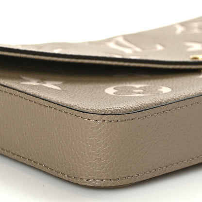 Louis Vuitton Empreinte Monogram Giant Felicie Pochette Tourterelle Creme 10 of 11