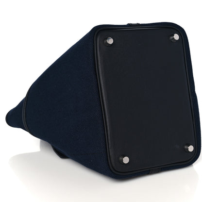 Hermes Toile Goeland Swift Cargo Picotin Lock 18 Bleu Marine 8 of 12