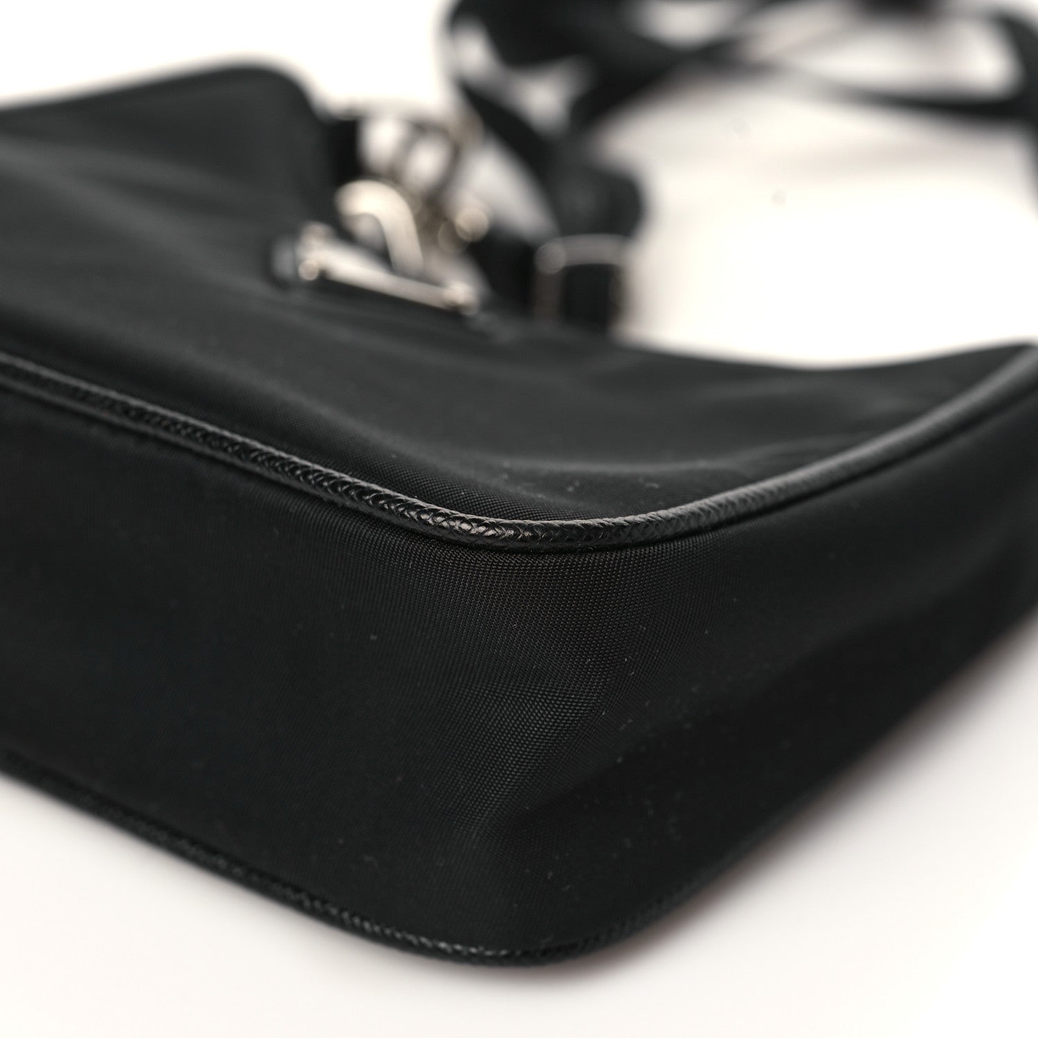 Prada Tessuto Nylon Mini Re-Edition 2000 Shoulder Bag Black 8 of 8