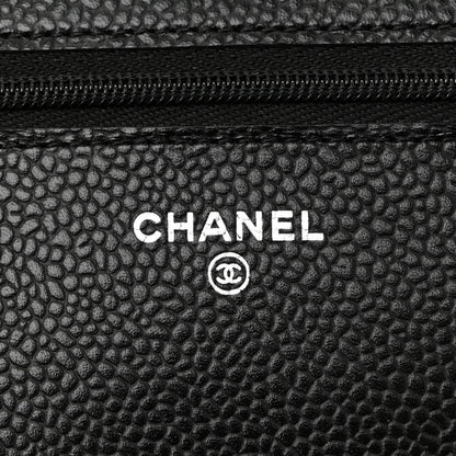 Chanel Caviar Quilted Wallet On Chain WOC Black 6 of 12
