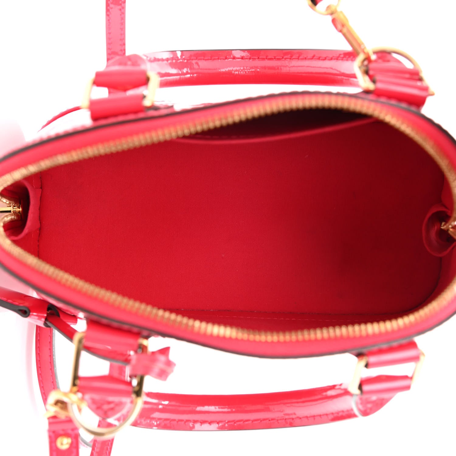 Louis Vuitton Vernis Alma BB Hot Pink 5 of 9