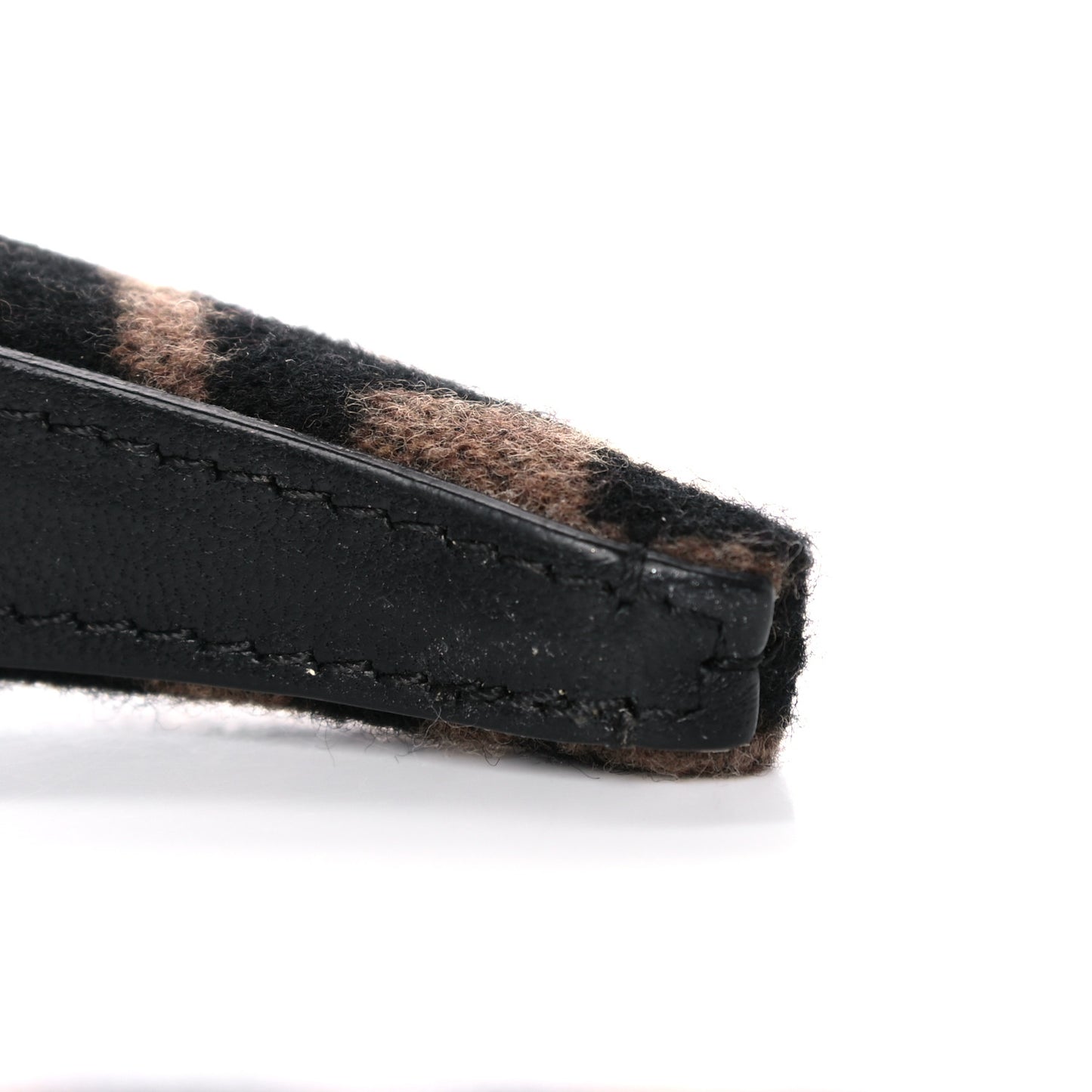 Wool Cashmere FF Logo Headband Tobacco