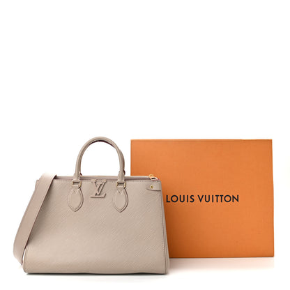 Louis Vuitton Epi Grenelle Tote MM Galet Grenat 10 of 11