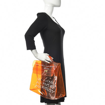 Hermes Vinyl Souvenir De L'Exposition Kelly Orange 2 of 10