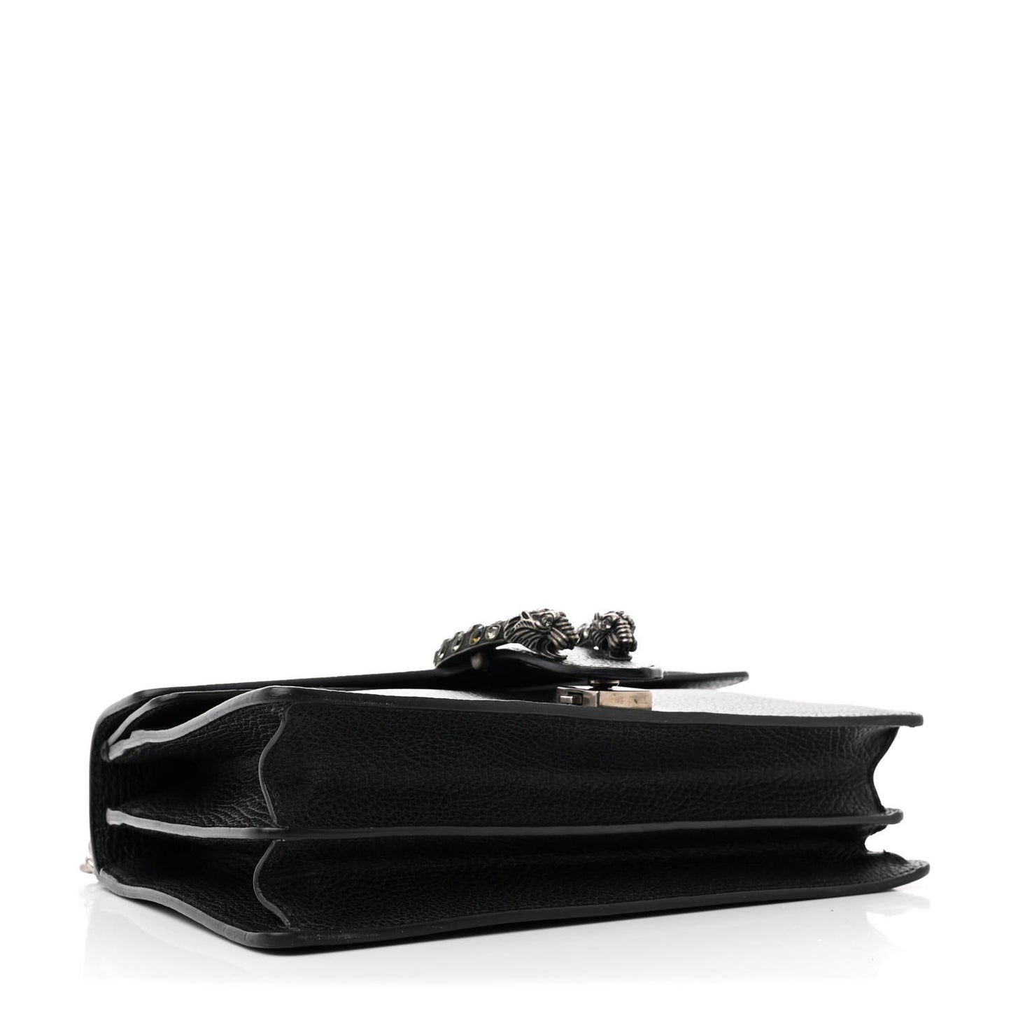 Pebbled Calfskin Small Dionysus Shoulder Bag Black