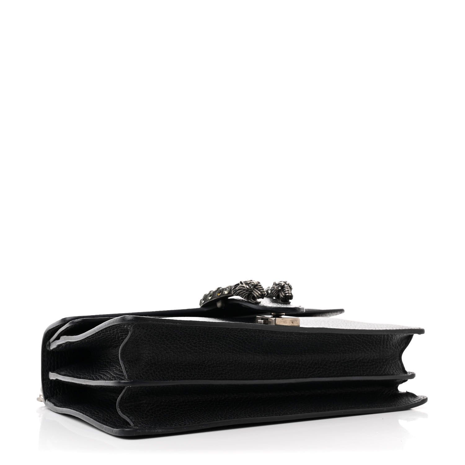 Gucci Pebbled Calfskin Small Dionysus Shoulder Bag Black 4 of 14