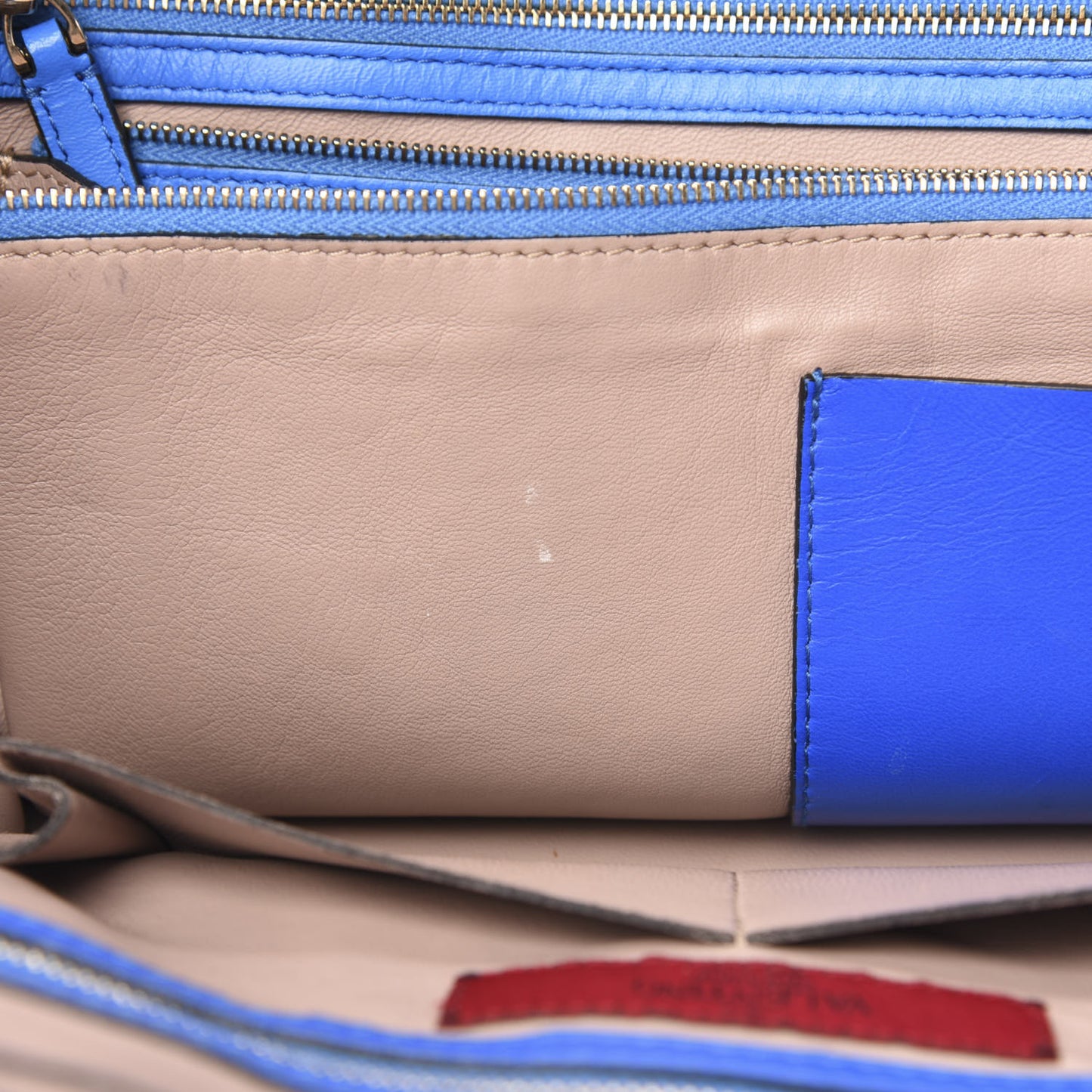 Nappa Medium Rockstud Soft Tote Blue Poudre