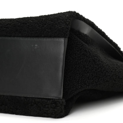 Chanel Shearling Large Deauville Tote Black 10 of 10