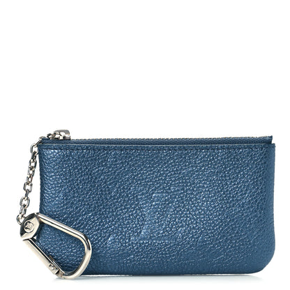 Louis Vuitton Metallic Empreinte Monogram Giant Key Pouch Navy Nacre 1 of 8