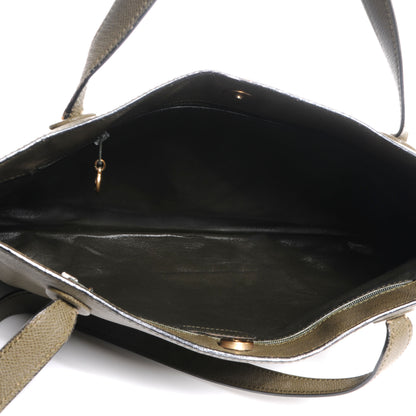 Chanel Caviar Shoulder Bag Dark Green 5 of 7