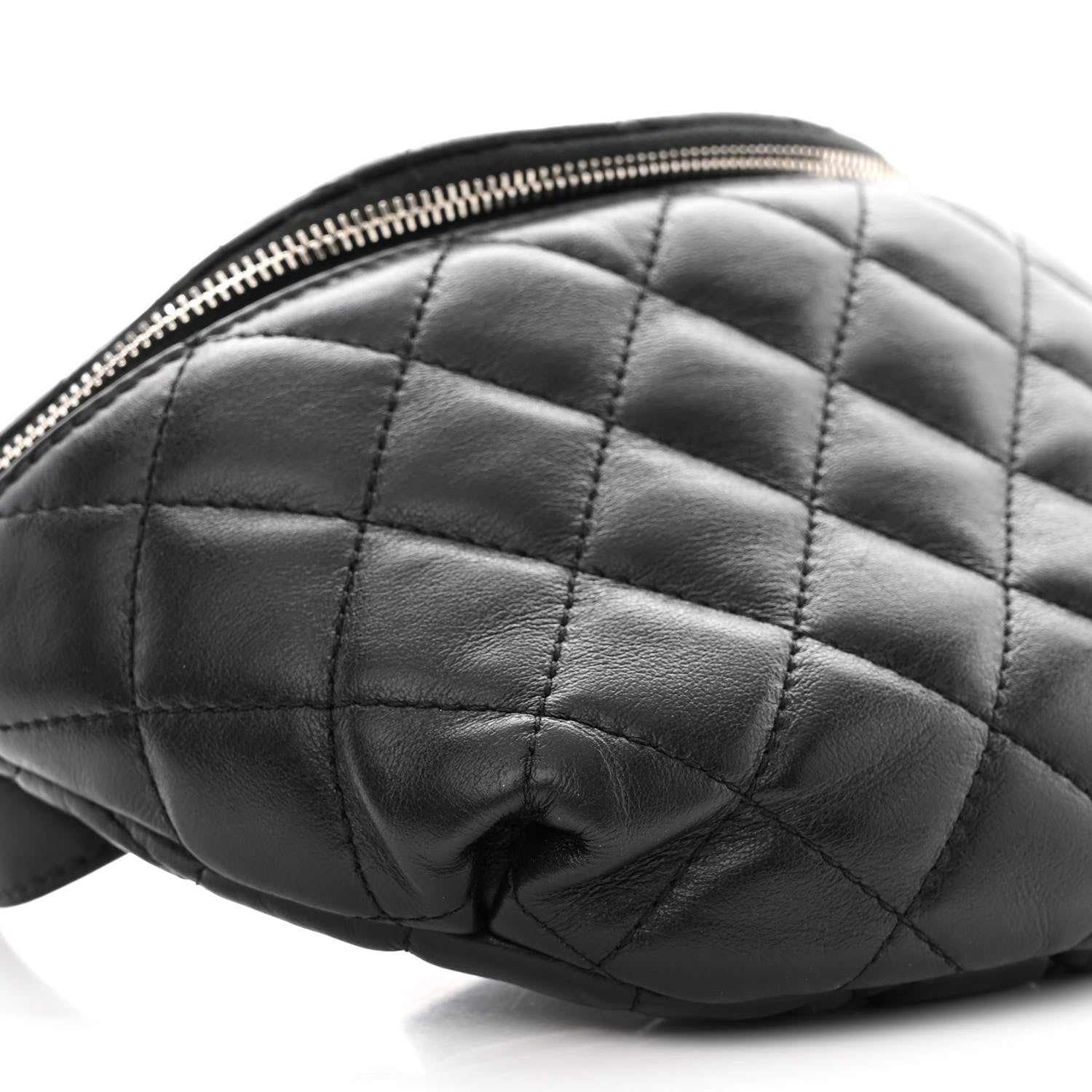Chanel Lambskin Quilted Waist Belt Bag Black 10 of 11