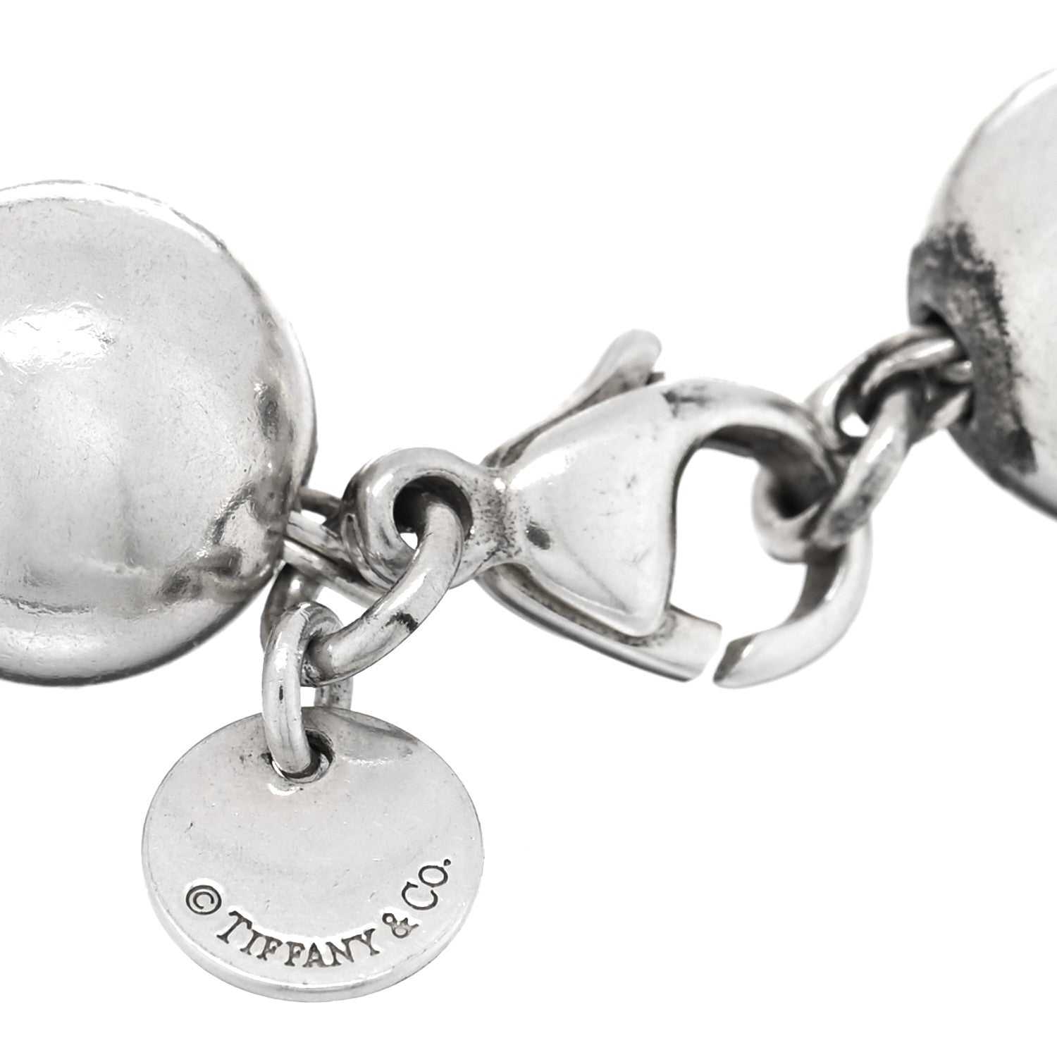 Tiffany Sterling Silver 10mm HardWear Ball Bracelet 3 of 3