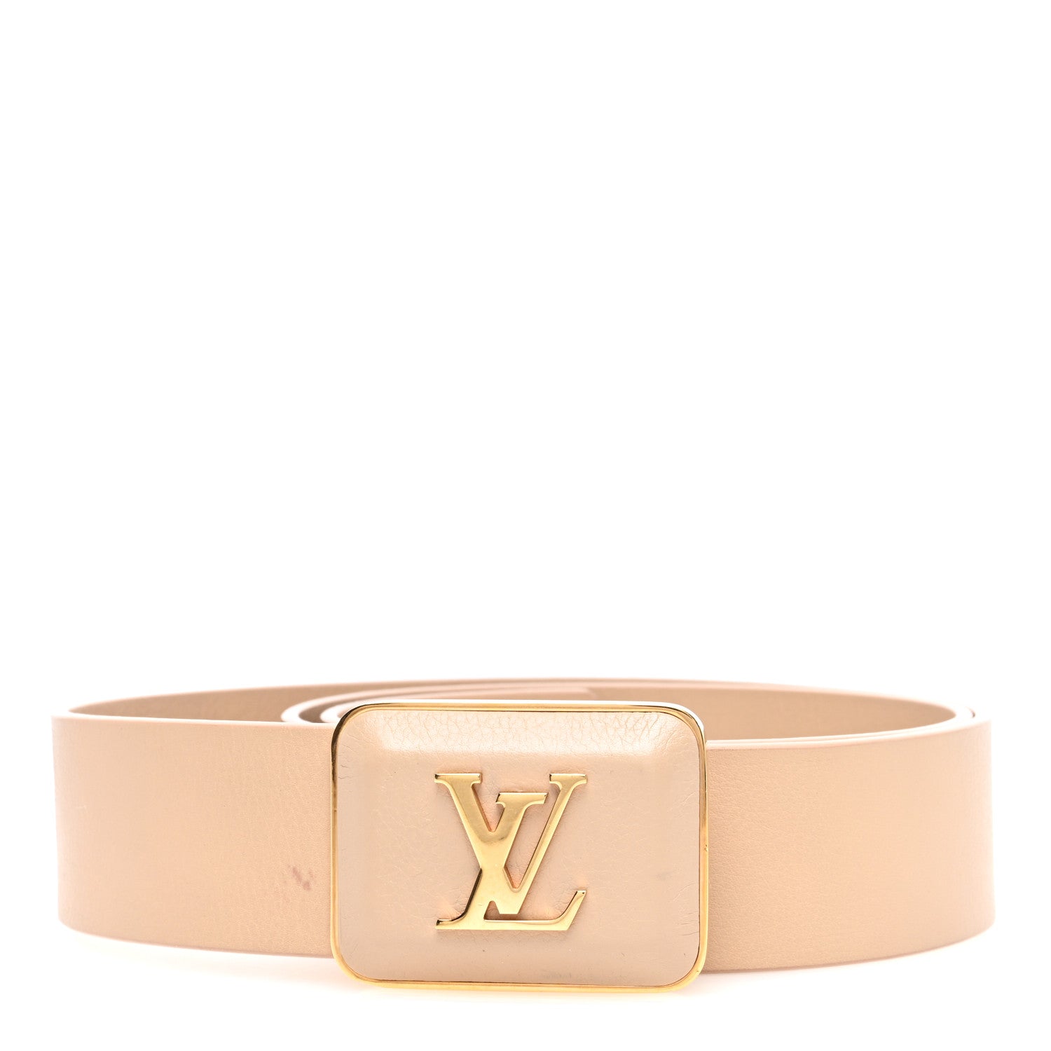 Louis Vuitton Calfskin Ecrin Belt 85 34 Opal 1 of 6