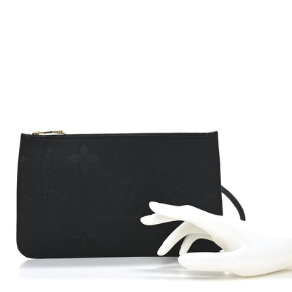 Louis Vuitton Empreinte Monogram Giant Neverfull MM Pochette Black 2 of 6
