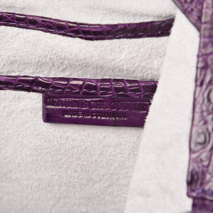 Nancy Gonzalez Crocodile Small Satchel Purple 7 of 8