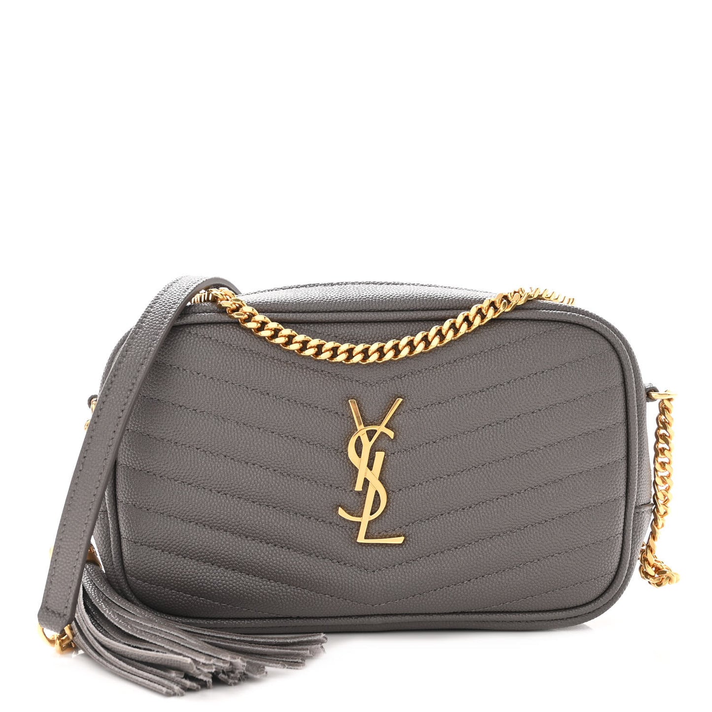 Grain De Poudre Matelasse Monogram Mini Lou Camera Bag Fog