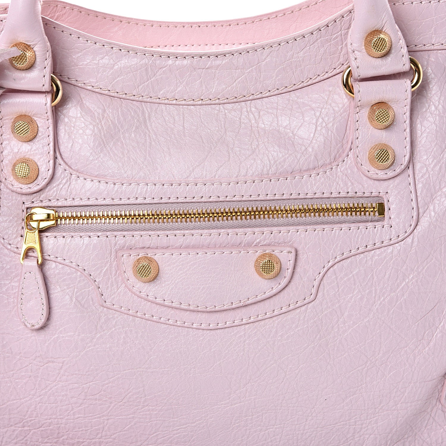 Balenciaga Agneau Giant 12 Gold Hardware City Rose Poudre Rose Petunia 7 of 16