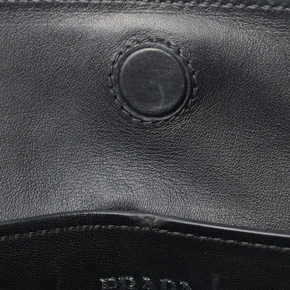 Prada City Calfskin Large Double Bag Black 16 of 19