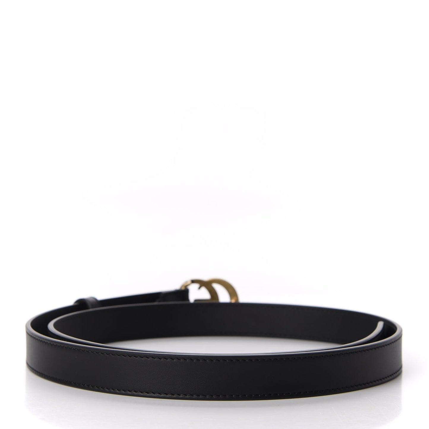 Calfskin Double G 20mm Belt 90 36 Black