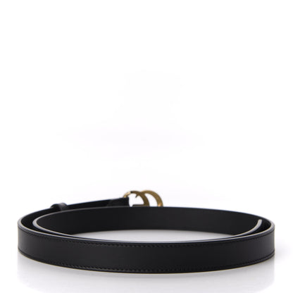 Gucci Calfskin Double G 20mm Belt 90 36 Black 2 of 5